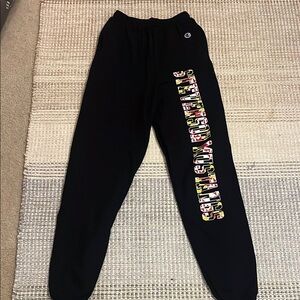 Champion Black Stevenson Sweatpants with Maryland Logo